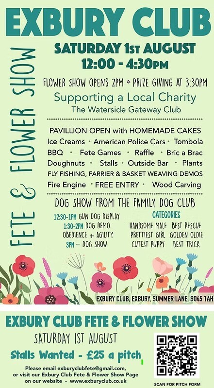 26 Aug Exbury show and fete