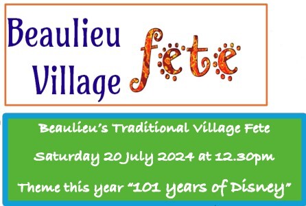Beaulieu village fete 2024 flyer