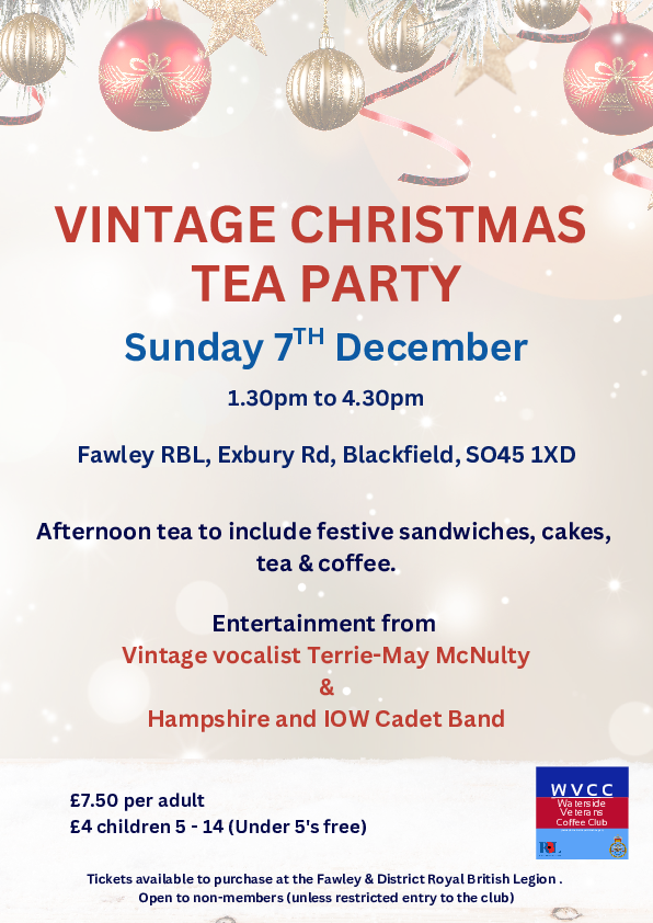 british legion tea party dec 25