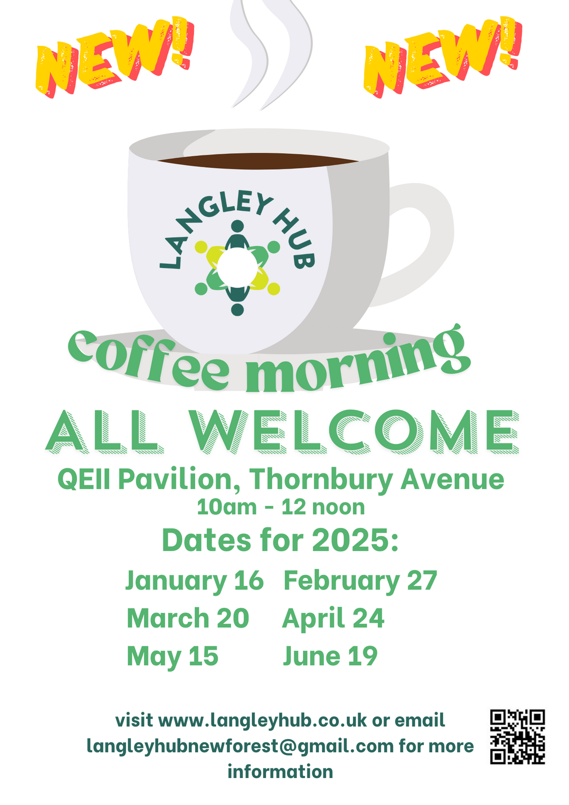 coffee Morning Jan to June 2025 dates