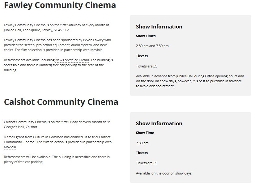 comm cinema summer 25