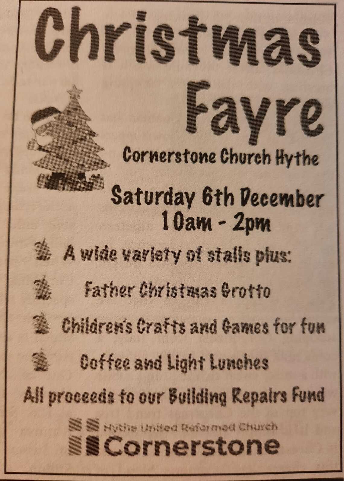 cornerstones xmas dec 25