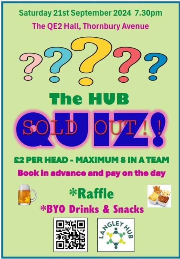 hub quiz SOLD OUT