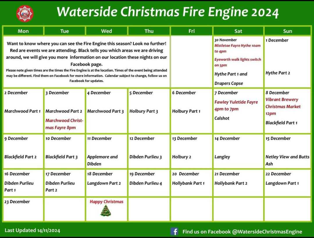 Christmas Fire Engine 24